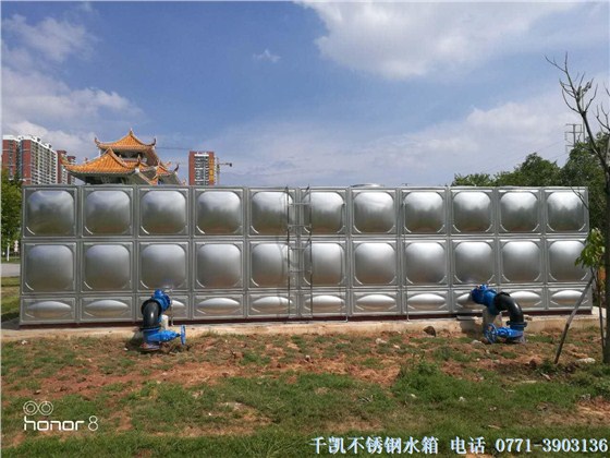 千凱廣西民族大學(xué)396立方不銹鋼水箱